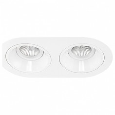 Встраиваемый светильник domino (lightstar) белый 21x11 см.