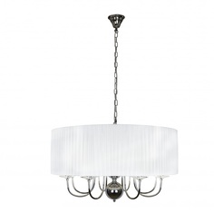 Подвесная люстра ilamp lucia (ilamp) серебристый 65 см.