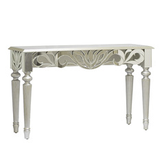 Зеркальная консоль ornament (garda decor) серебристый 127x78x42 см.
