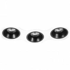 Встраиваемый светильник domino (lightstar) белый 34x14 см.