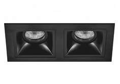Встраиваемый светильник domino (lightstar) черный 11x21 см.