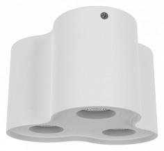 Накладной светильник binoco (lightstar) белый 20x12x18 см.