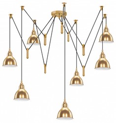 Подвесной светильник acrobata (lightstar) золотой 195 см.
