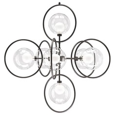 Подвесная люстра alfa (lightstar) черный 175 см.