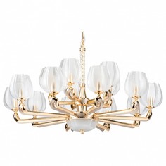 Подвесная люстра delta (lightstar) золотой 170 см.