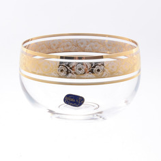 Конфетница идеал и клаудия золото 12см (crystalex bohemia) прозрачный 12x7x12 см.