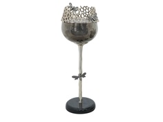 Подсвечник декоративный соты (garda decor) серый 41 см.