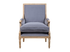 Классическое кресло coolman (mak-interior) серый 68x95x67 см.