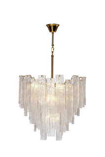 люстра потолочная ice 53*60 (garda decor) прозрачный 60 см.