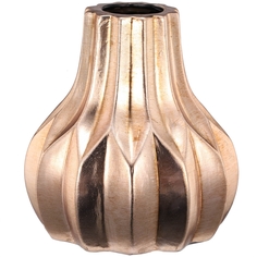 Ваза zia glow (glasar) золотой 14.5x14.5x15.01 см. ГЛАСАР