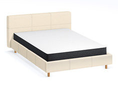 Кровать в коробке bed in box light beige 90х200 (iq sleep) бежевый 104x93x216 см.