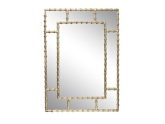 Зеркало настенное бамбук (garda decor) золотой 71x99x1 см.