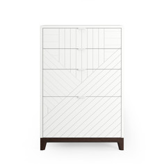 Высокий комод case (the idea) серый 67x100x45 см.