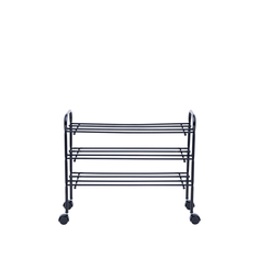 Обувница комо 3 с колесами (leset) черный 71x61x32 см.