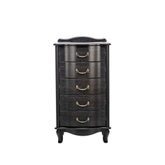 Комод джульетта узкий (leset) черный 49x92x40 см.