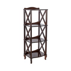 Этажерка-стеллаж джульетта-3 (leset) коричневый 49x132x40 см.