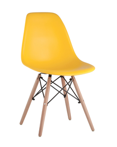 Стул eames wood (stoolgroup) желтый 46x81x53 см.