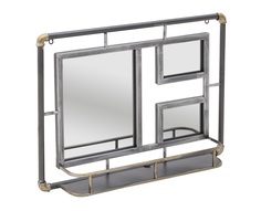 Зеркало настенное margod (to4rooms) серый 70.0x51.0x12.0 см.