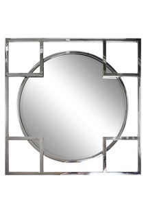 Зеркало (garda decor) серебристый 83x83 см.