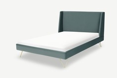 Кровать elona (idealbeds) зеленый 190x107x211 см.