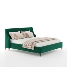 Кровать “kelly” (idealbeds) зеленый 233x110x220 см.