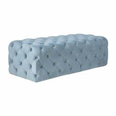 Банкетка kaylee velvet sea blue (idealbeds) голубой 125x41x54 см.