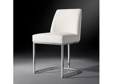 Стул emery curved-back polished (idealbeds) белый 46x81x56 см.