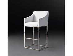 Барный стул emery slope polished (idealbeds) белый 53x107x53 см.