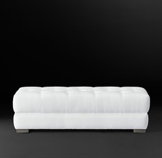 Оттоманка modena chesterfield coffee (idealbeds) серый 160x41x55 см.