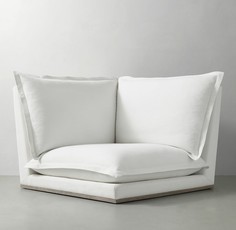 Кресло угловое модульное cosa (idealbeds) белый 119x89x119 см.