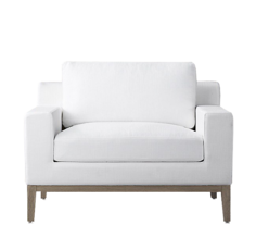 Кресло italia track (idealbeds) белый 110x82x105 см.