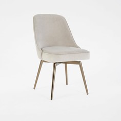 Стул на металлическом основании mid-century (idealbeds) серый 50x55x42 см.