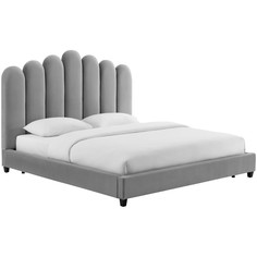 Кровать celine grey (idealbeds) серый 170x135x215 см.