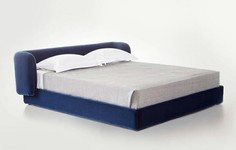 Кровать group (idealbeds) синий 221x82x222 см.