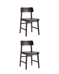 Стул oden wood 2 шт. (stoolgroup) коричневый 43x77x55 см.