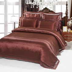 Постельное белье (евро-комплект) seda (kingsilk) красный 60x45x12 см.