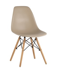 Стул eames wood (stoolgroup) бежевый 46x81x53 см.