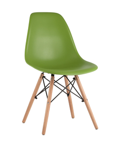 Стул eames wood (stoolgroup) зеленый 46x81x53 см.