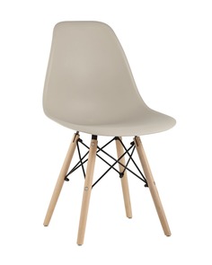 Стул eames wood (stoolgroup) бежевый 46x81x53 см.