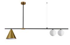 Подвесной светильник dellay (moderli) черный 20x75 см.