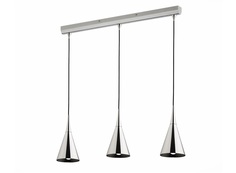 Люстра подвесная gocce (st luce) серебристый 14.0x120.0 см.