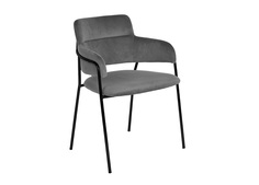 Стул napoli серый с черными ножками (bradexhome) серый 60x80x52 см.