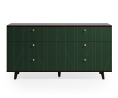 Комод twin (the idea) зеленый 157x82x45 см.