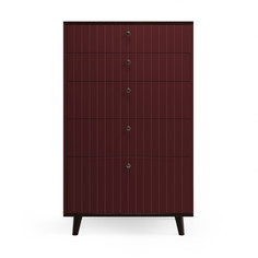 Высокий комод twin (the idea) красный 76x126x45 см.