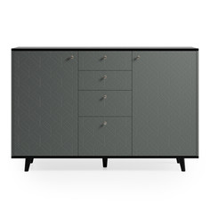 Комод twin (the idea) серый 157x104x40 см.
