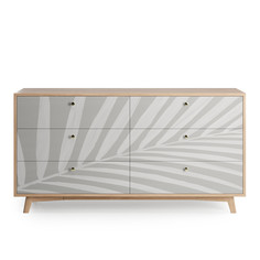 Комод france (the idea) серый 157x82x45 см.