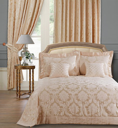Комплект с покрывалом и 2 декоративные подушки (asabella) розовый 70.0x15.0x37.0 см.
