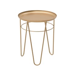 Стол heme (to4rooms) золотой 34x40x34 см.