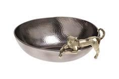 Блюдо декоративное ягуар (garda decor) черный 25x14x32 см.