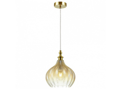 Подвесной светильник lasita (odeon light) золотой 120 см.